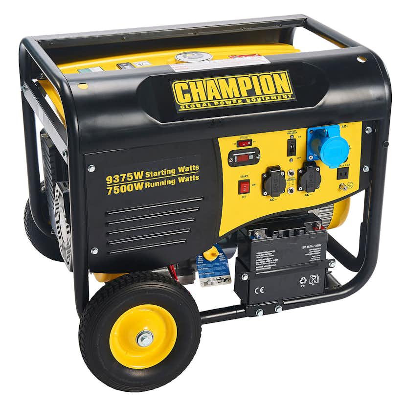 Elverk Champion Generators CPG9000E2 8kW 1-fas bensin med fjärrstart