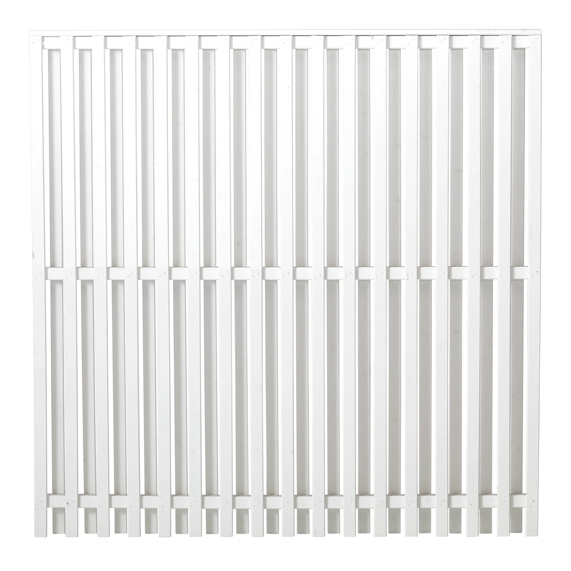 Staket PLUS Nagano Grundmålad Vit 180×180 cm