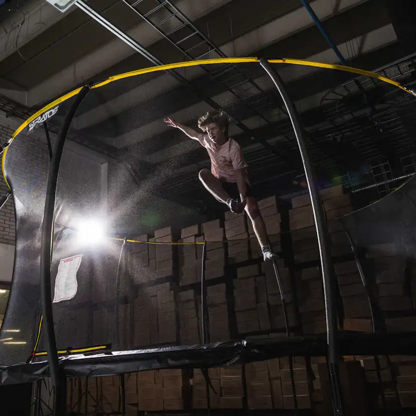 Studsmatta Stratos med Skyddsnät