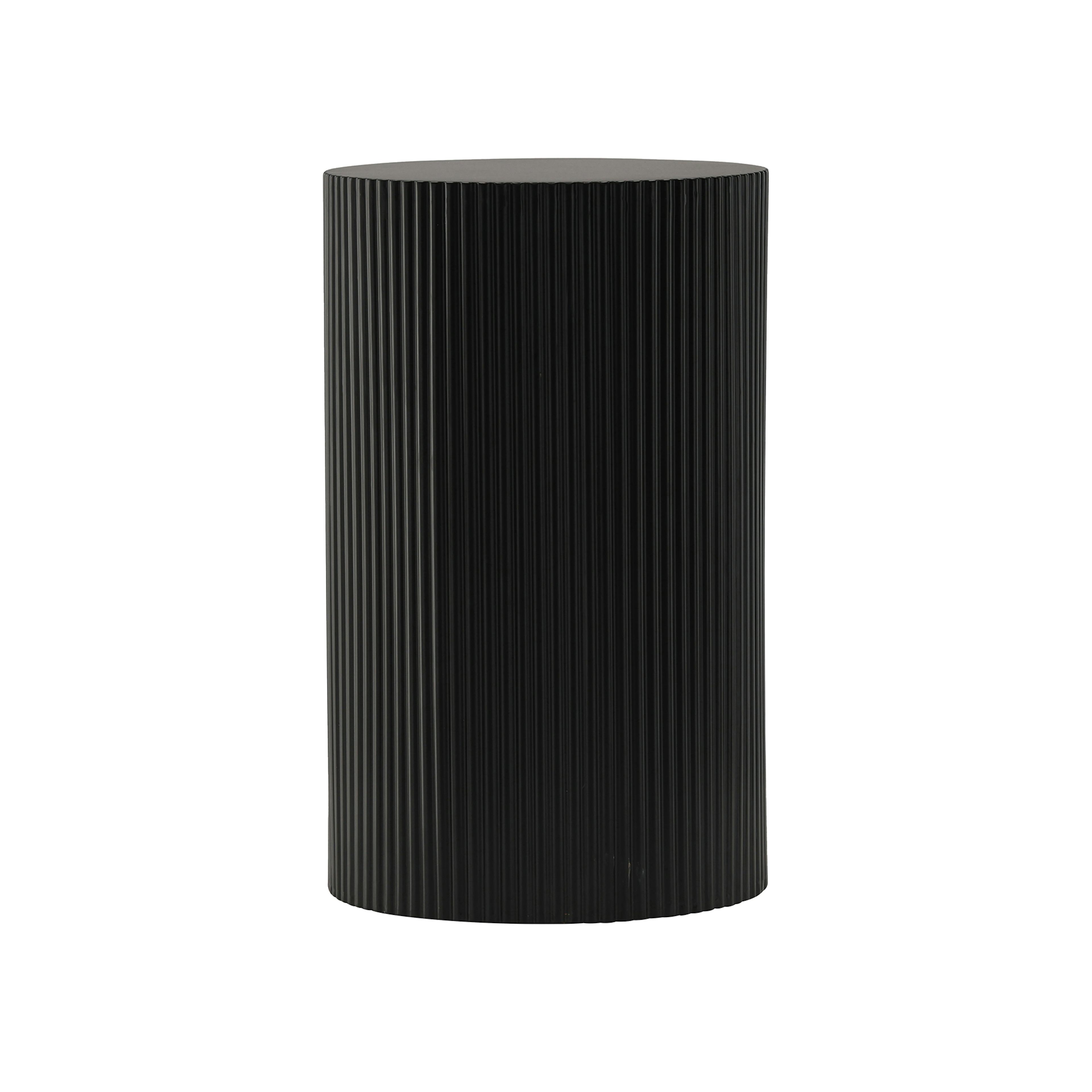 Sidobord Venture Home Lenox Svart Runt Bord/Piedestal Ø30,5cm