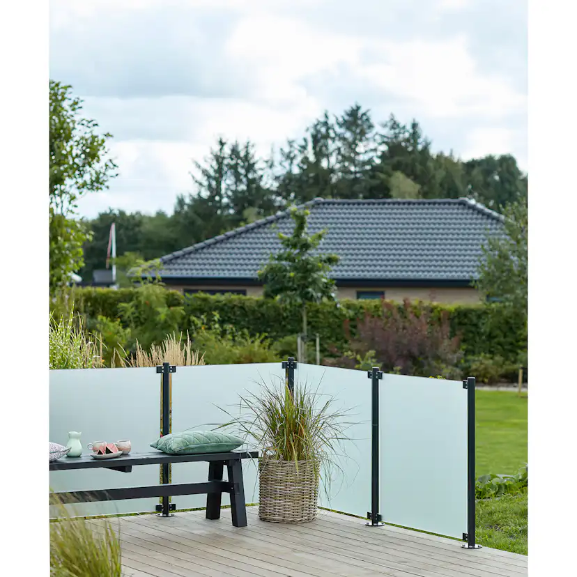 Glasstaket PLUS Frostat 90x91 Runda Beslag