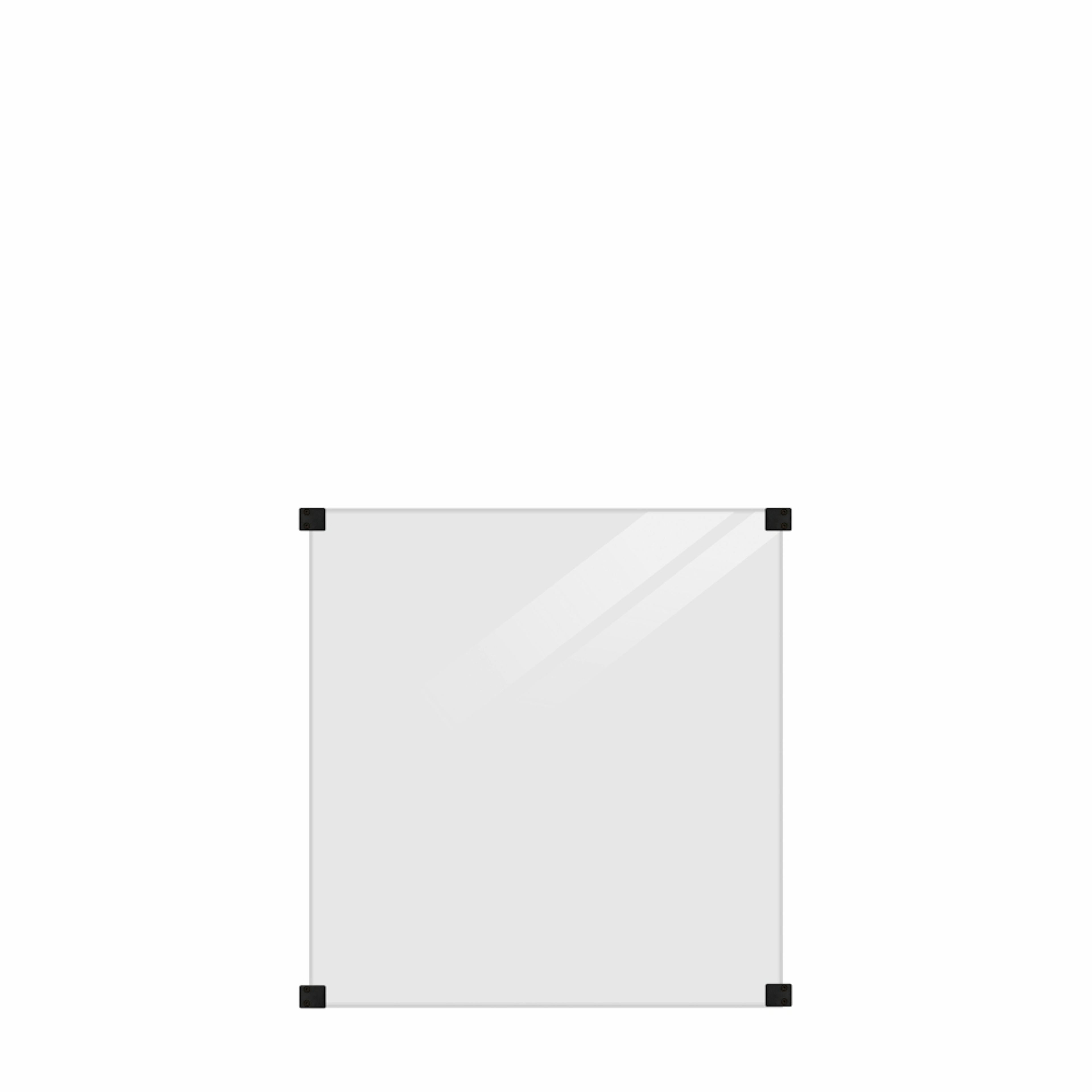 Glasstaket PLUS  Rökigt Gråsvart 90 x 91 cm