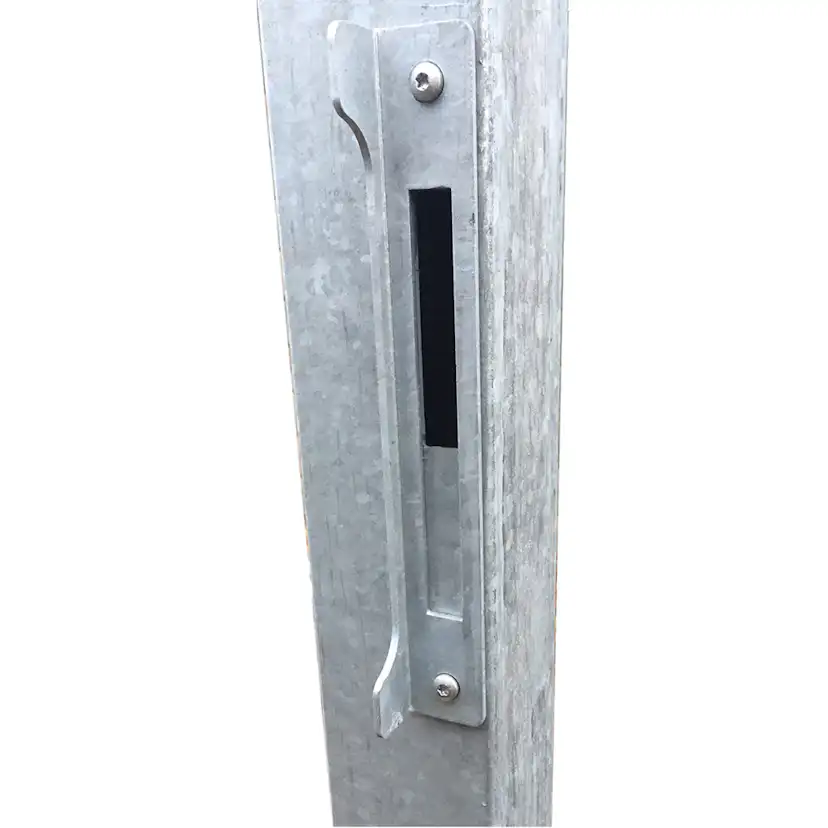 Artura kompositgrind högervänd - 99x95 cm + 16 cm stolpar