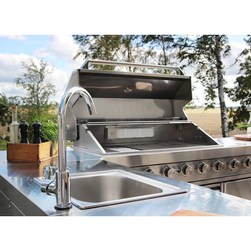 Diskbänk Myoutdoorkitchen Classic Line Stainless 304SS Med Förvaringsskåp