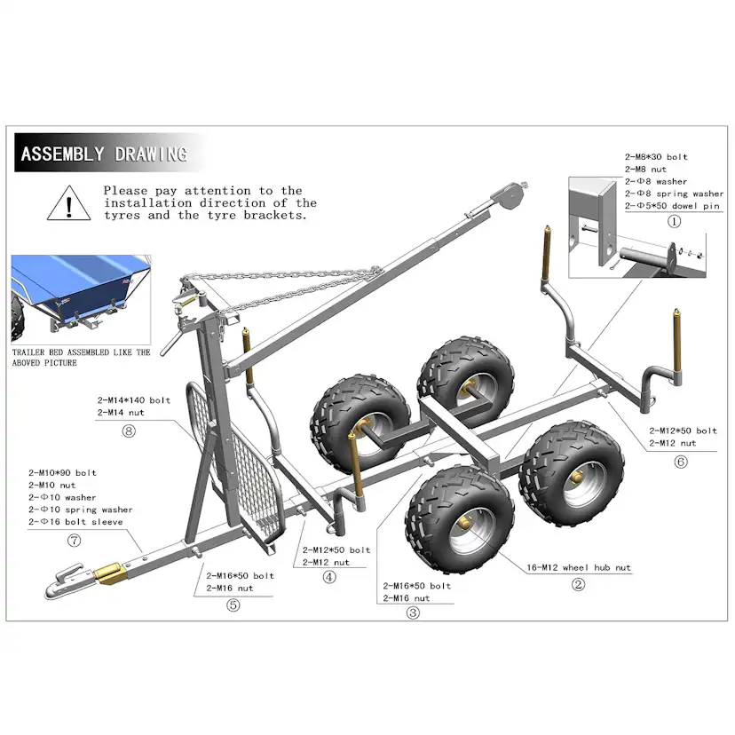 Timmervagn ATV Metalcraft