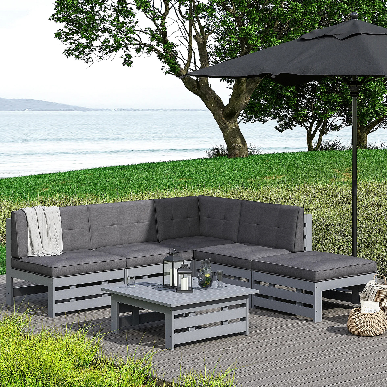 Soffbord KWA 80x80 cm Utomhus