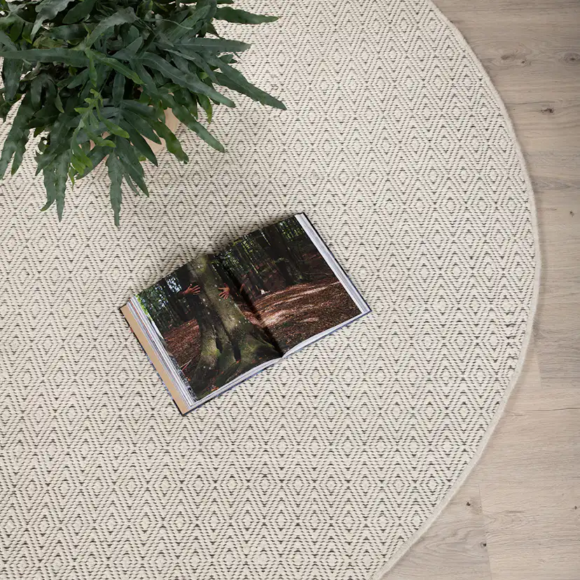 Handvävd Matta Venture Home Julana Rund Ull