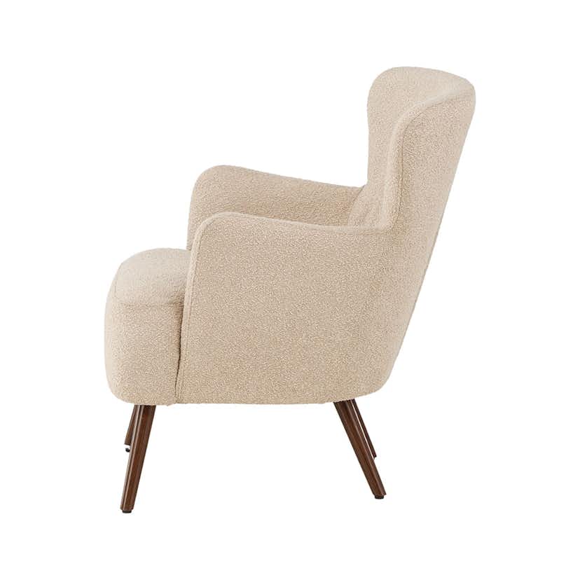 Fåtölj Venture Home Lincoln Boucletyg Beige