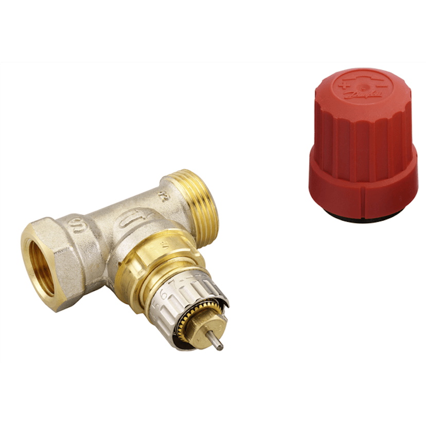 Ventil Danfoss RA-N Rak Med Förinställning