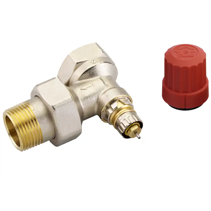 Ventilhus Danfoss Vinkel RA-N Med Nippel & Mutter