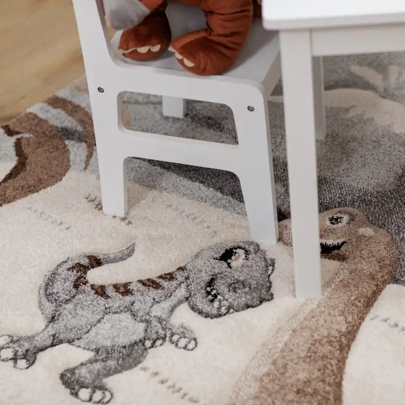 Barnmatta KM Carpets Atlas Jurassic Grå/Natur