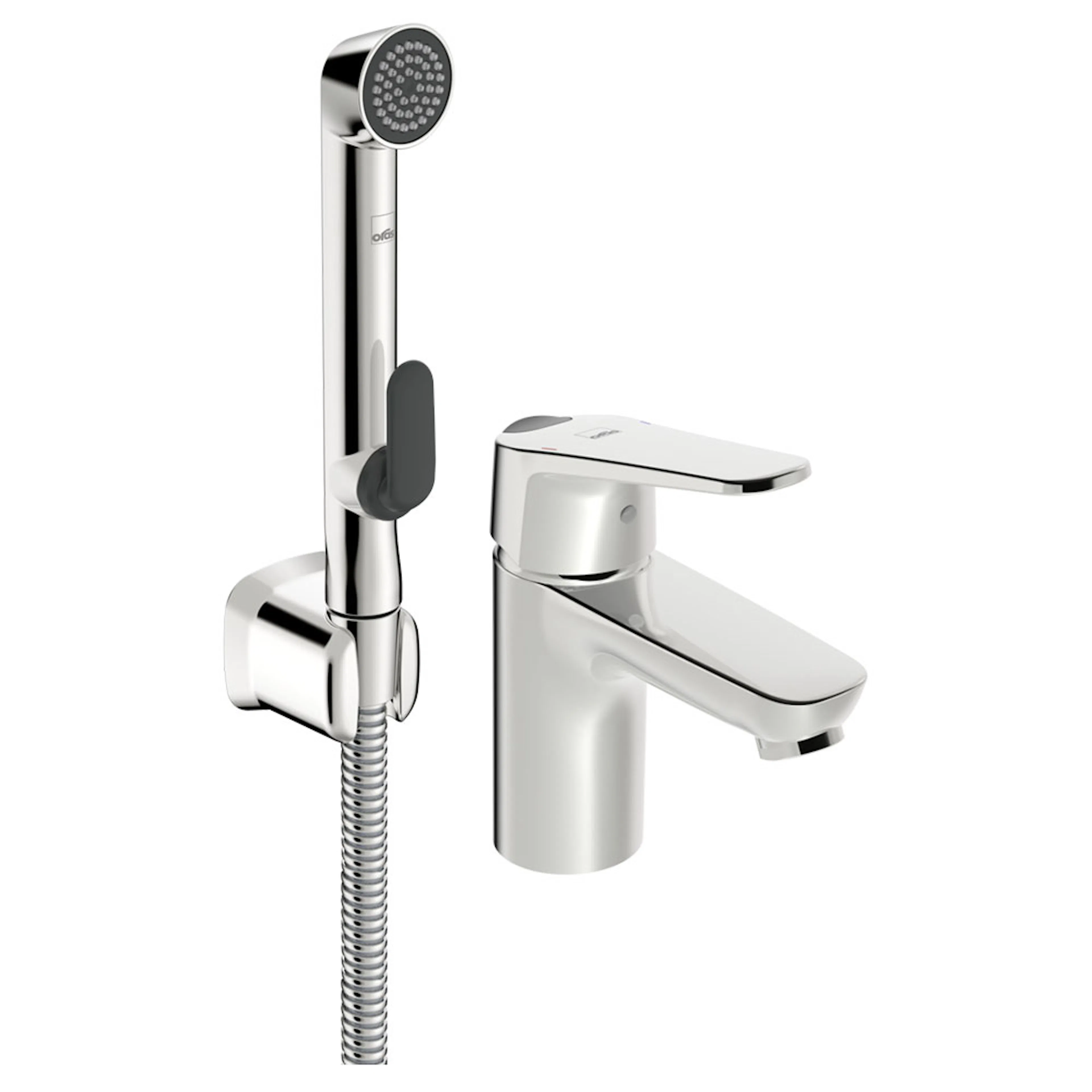 Tvättställsblandare Oras Vega 1812FG med Bidetta Handdusch