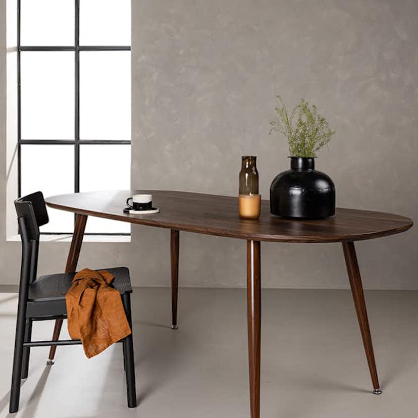 Matbord Venture Home Sanford Mörkbrunt Ovalt Bord 180 cm
