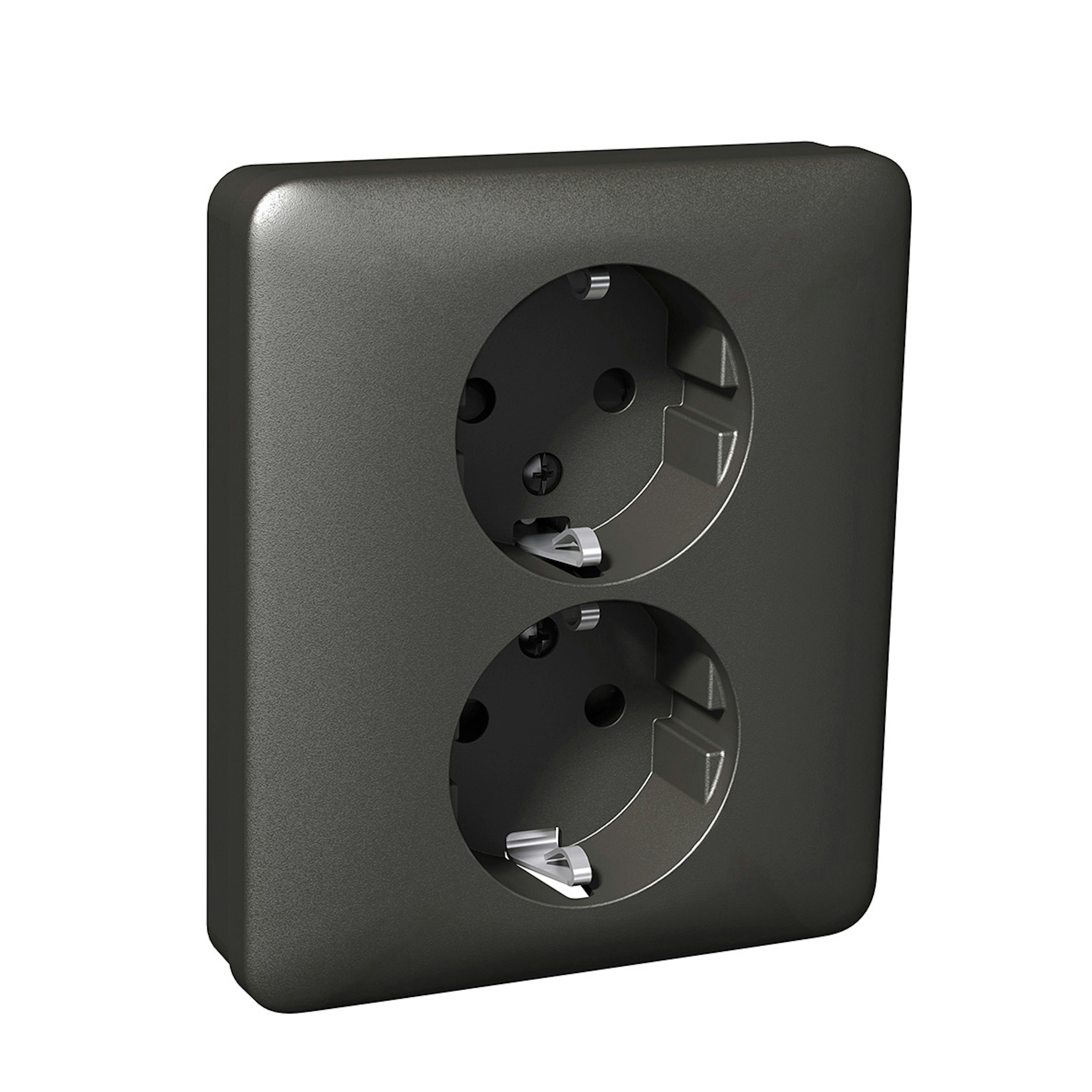 Vägguttag Schneider Electric Exxact Snabbanslutning