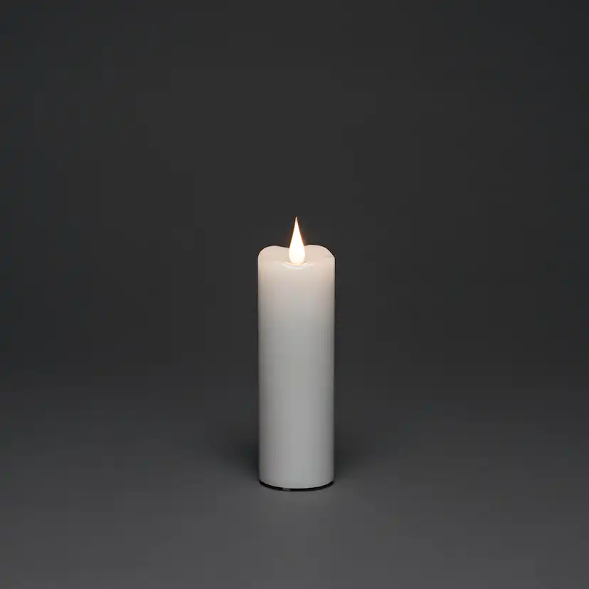 Vaxljus Gnosjö Konstsmide 5x15,2 cm LED Vit