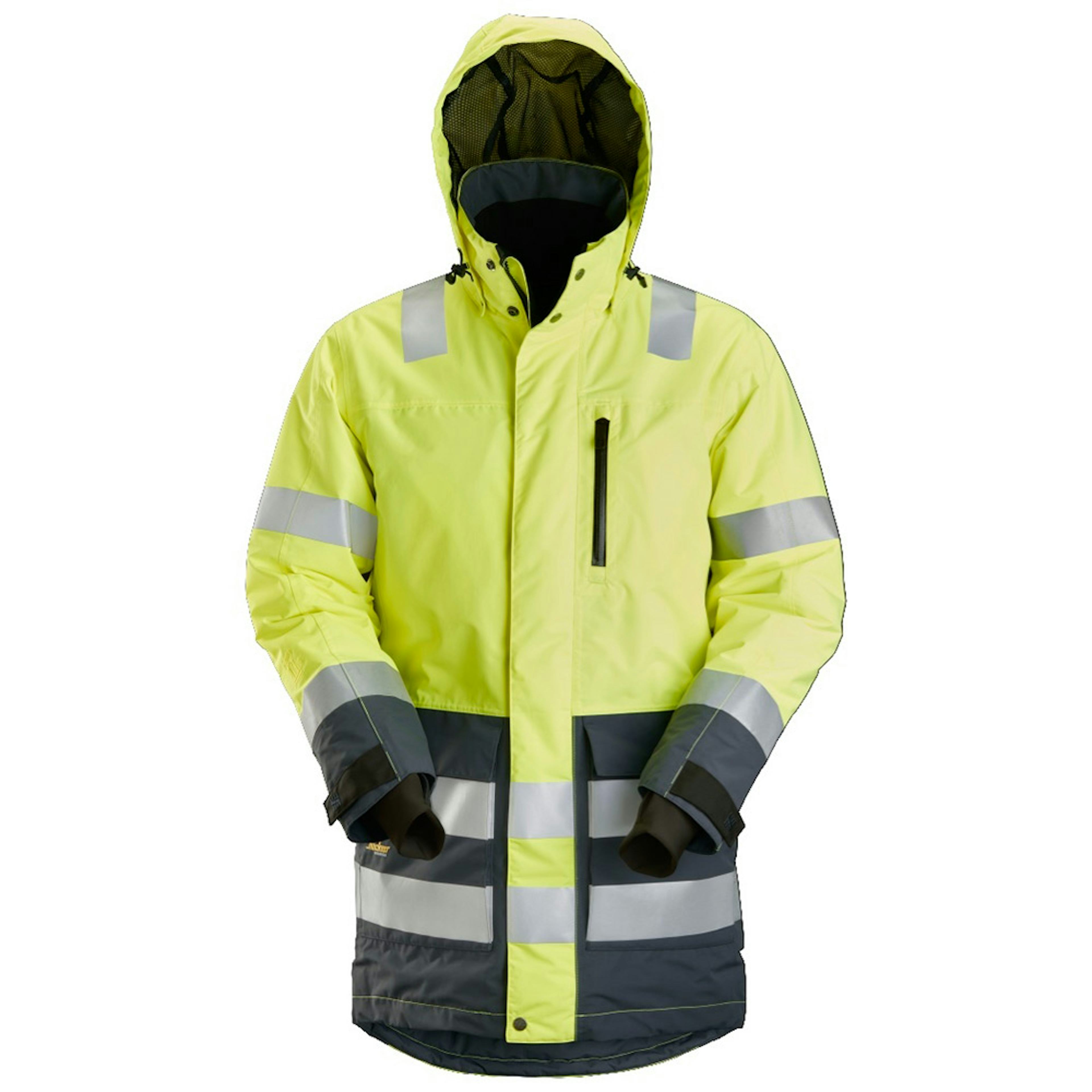 High vis yellow/Steel grey