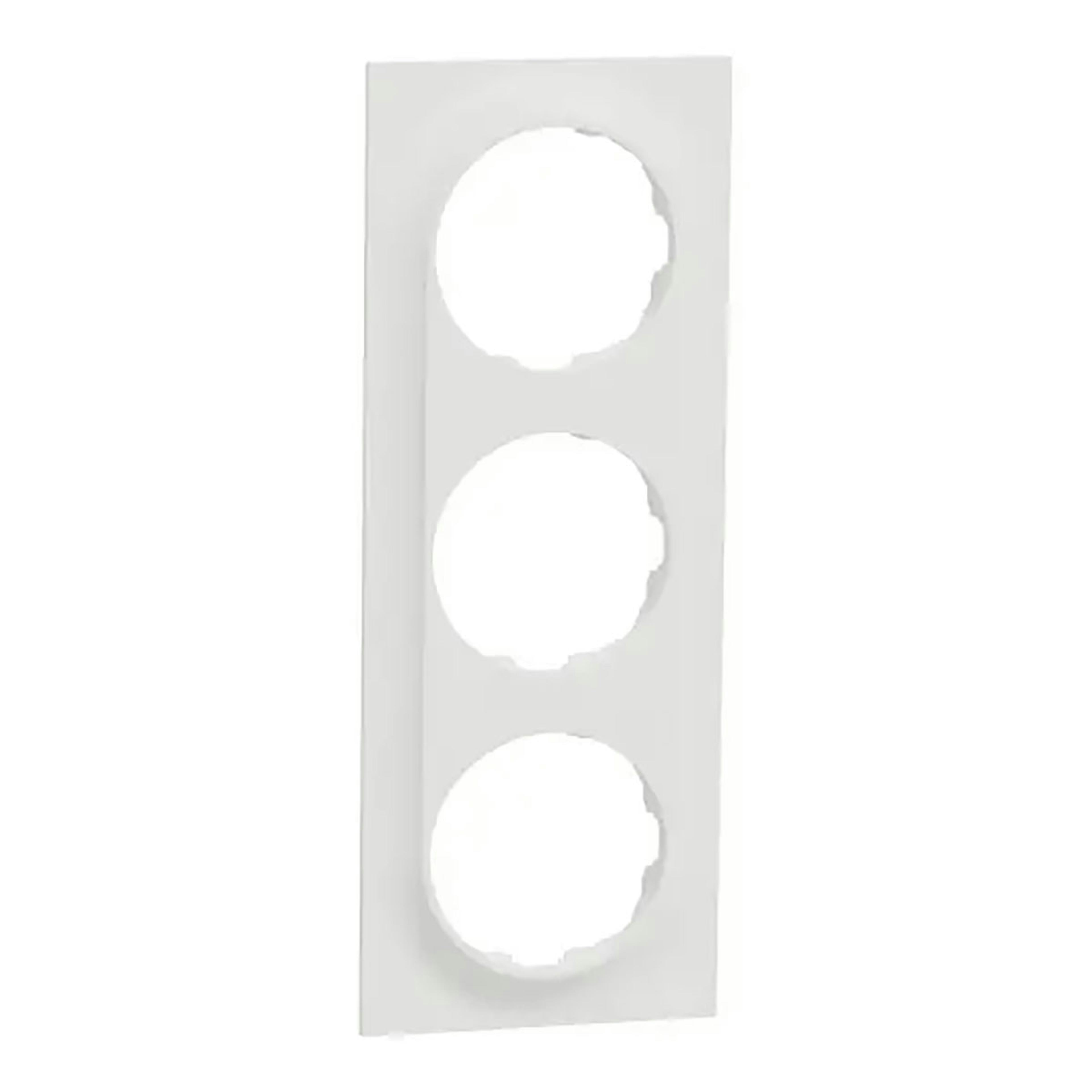 Ram för Strömbrytare Elko One 3-fack Plast