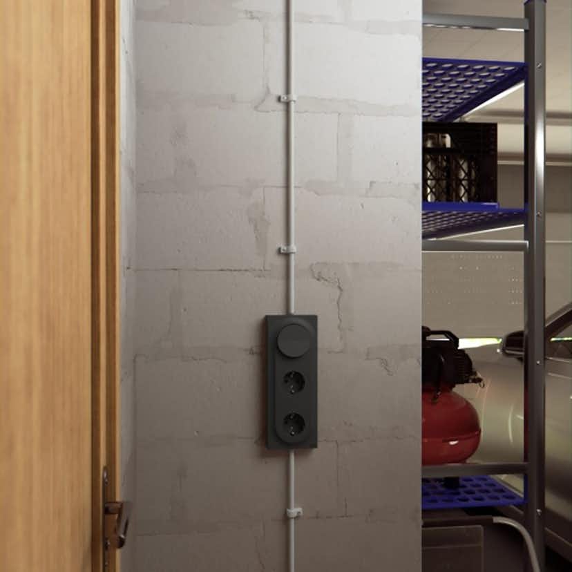 Förhöjningsram Elko One 3-fack Låg för Strömbrytare