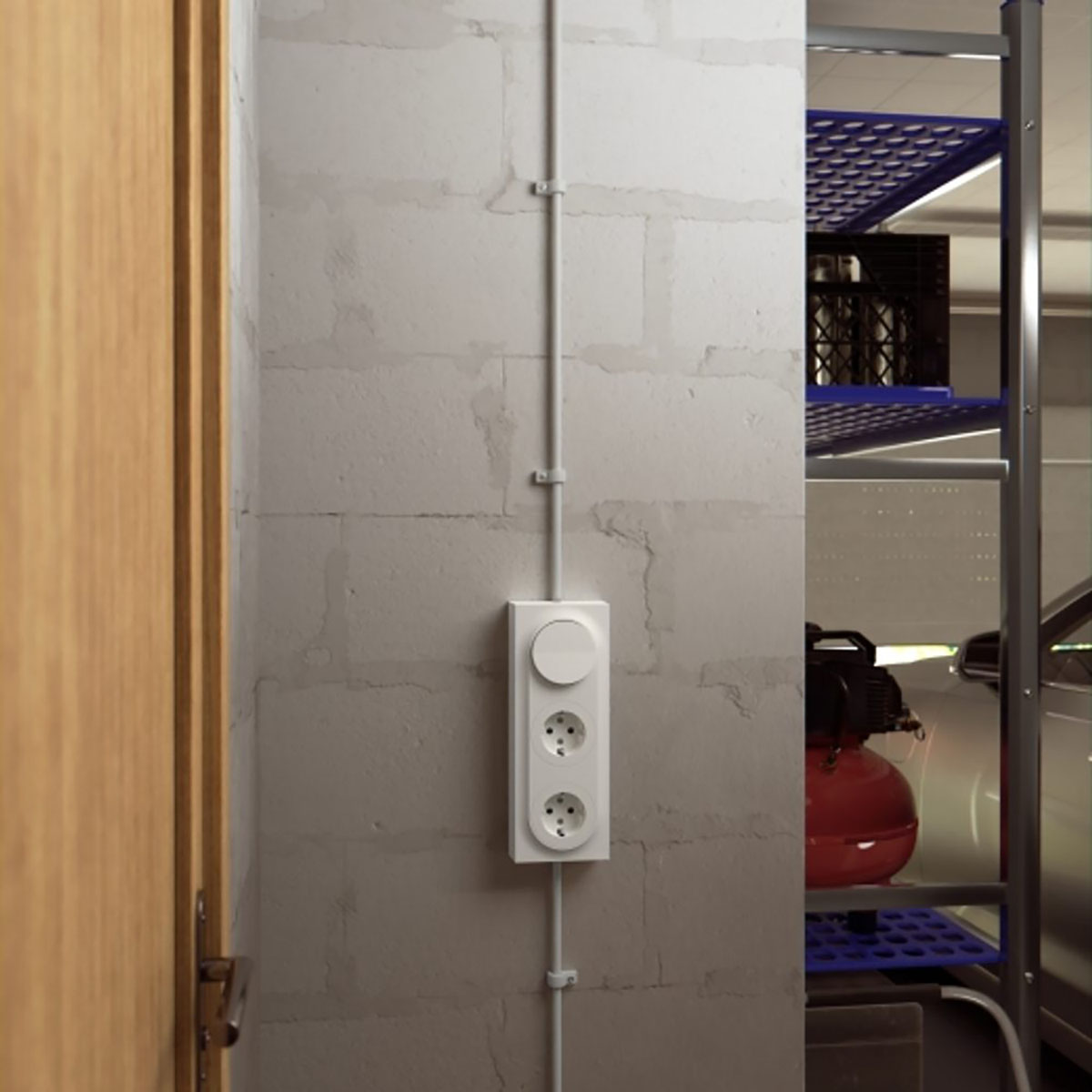 Förhöjningsram Elko One 3-Fack för Strömbrytare