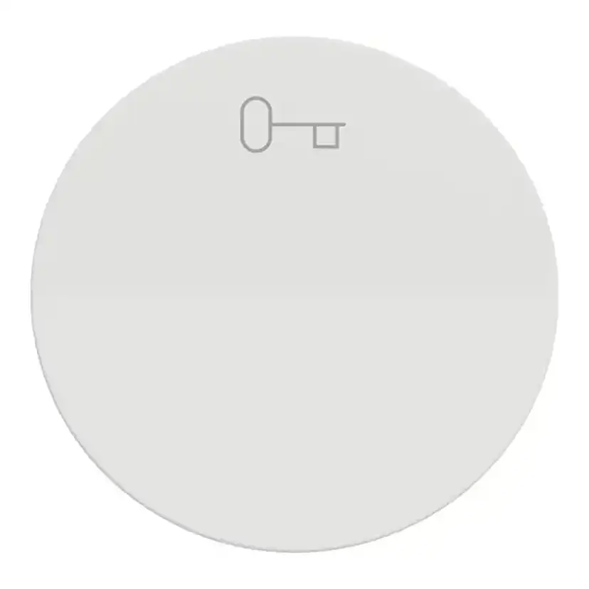 Vippa Elko One Med Nyckelsymbol för Strömställare Renvit - Tillbehör Elinstallation