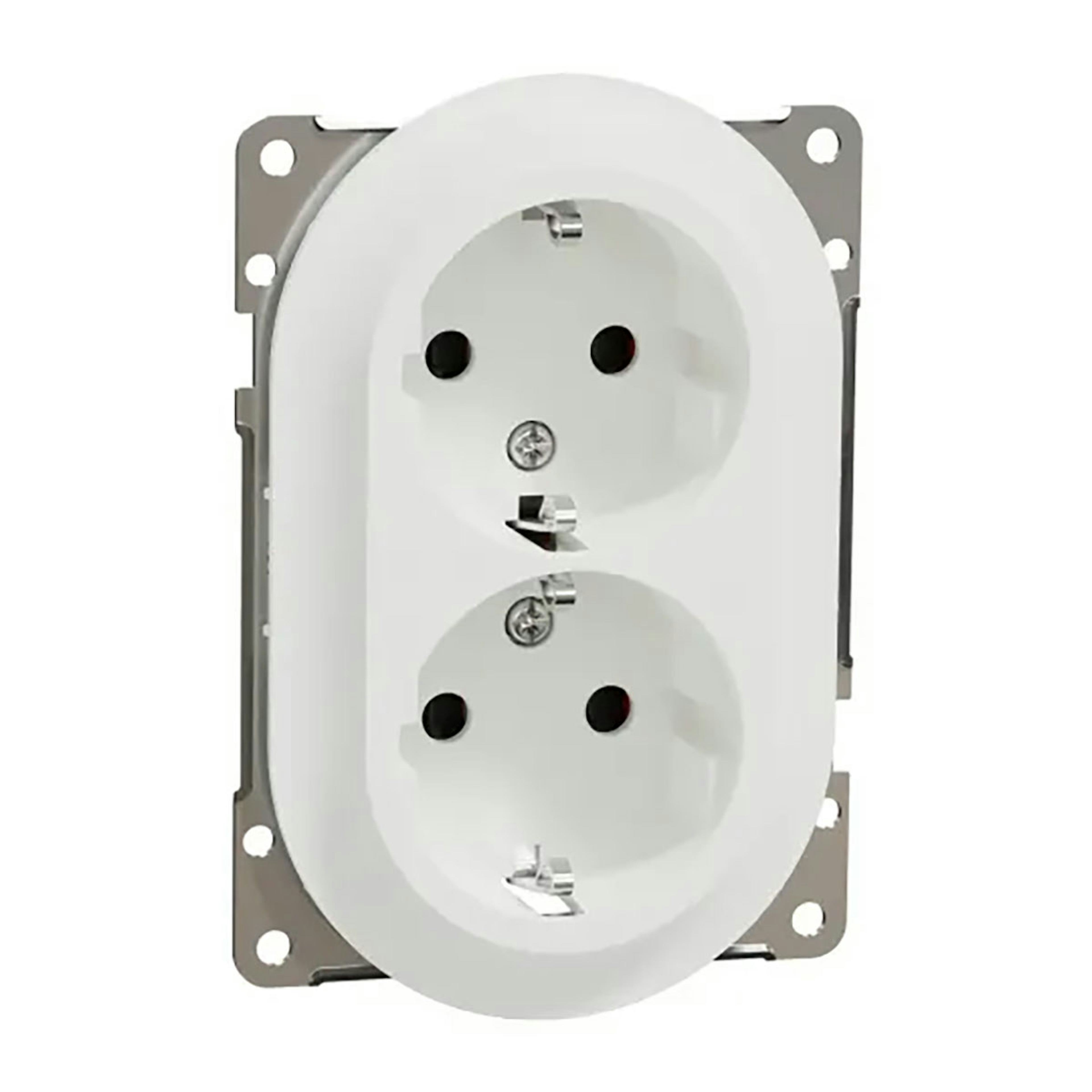 Vägguttag Elko One 2-vägs Jordad Infälld Snabbanslutning