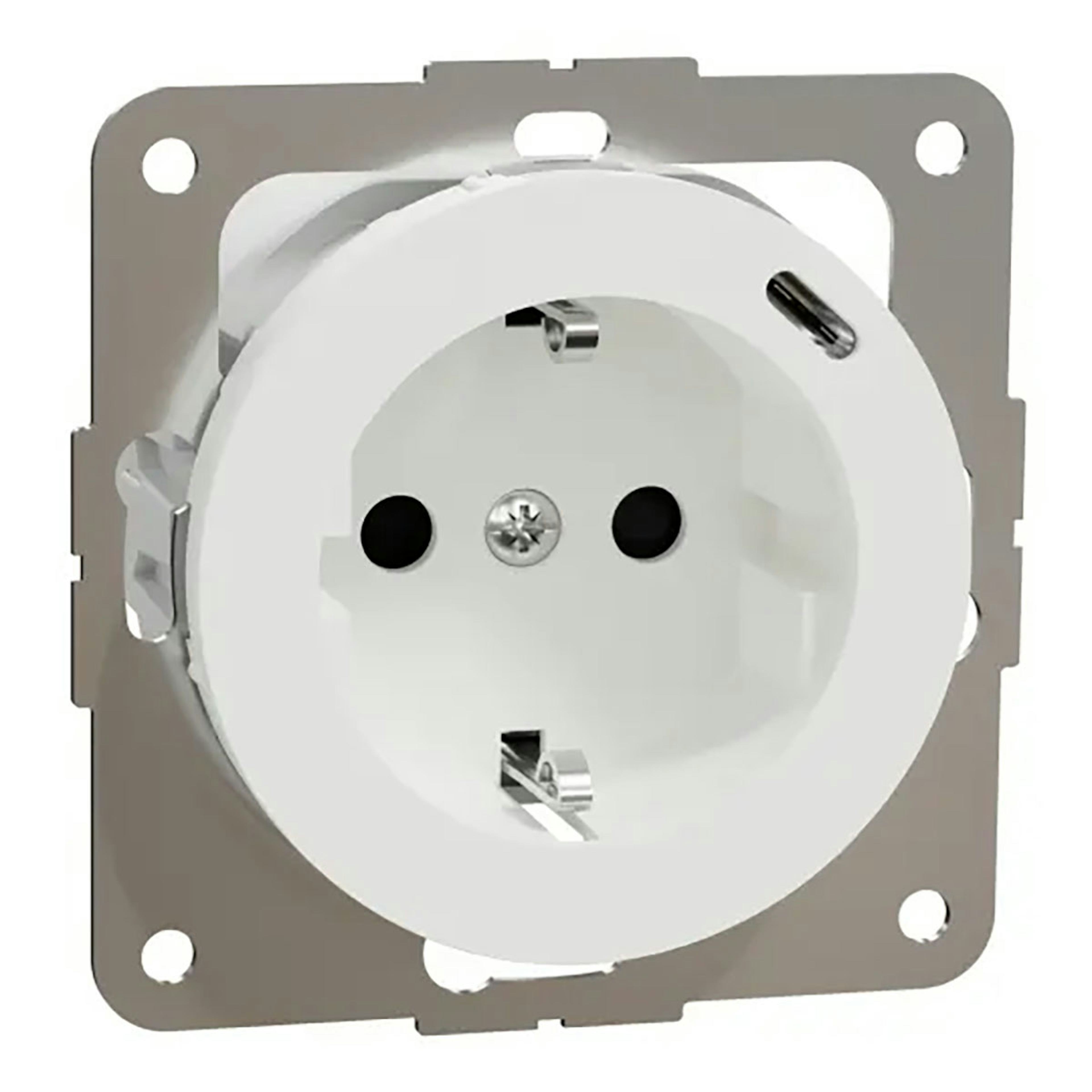 Vägguttag Elko One USB 1-vägs Jordat med Snabbanslutning