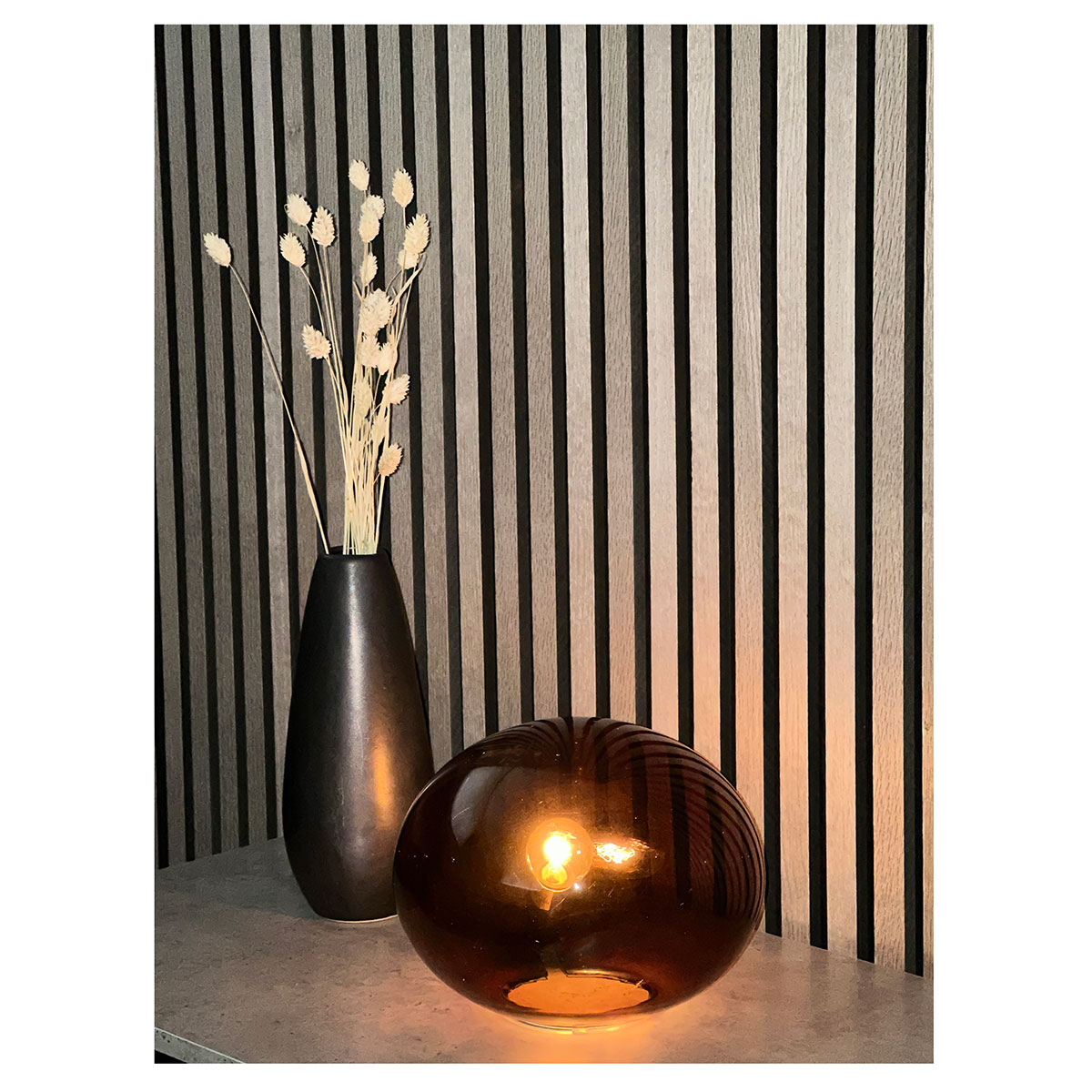 Bordslampa Aneta Globus 24cm