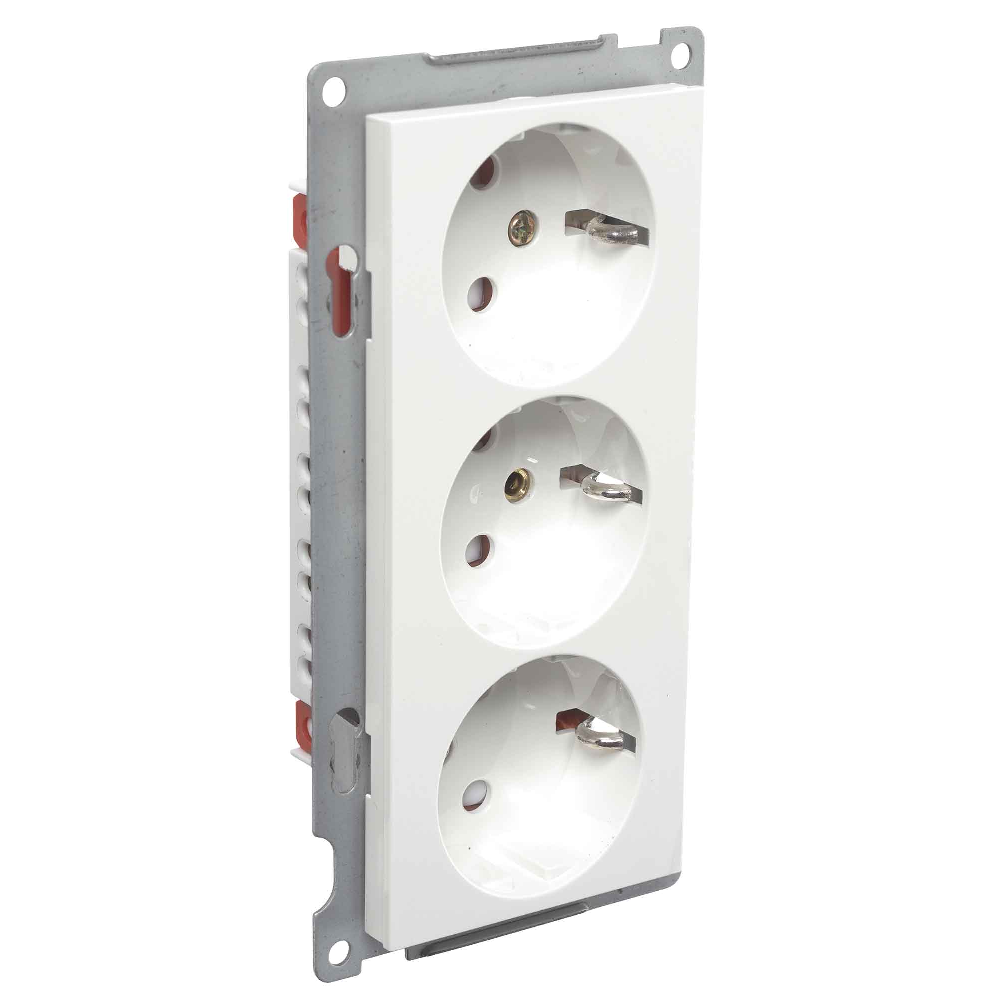 Vägguttag Elko Plus 3-Vägs utan Ram