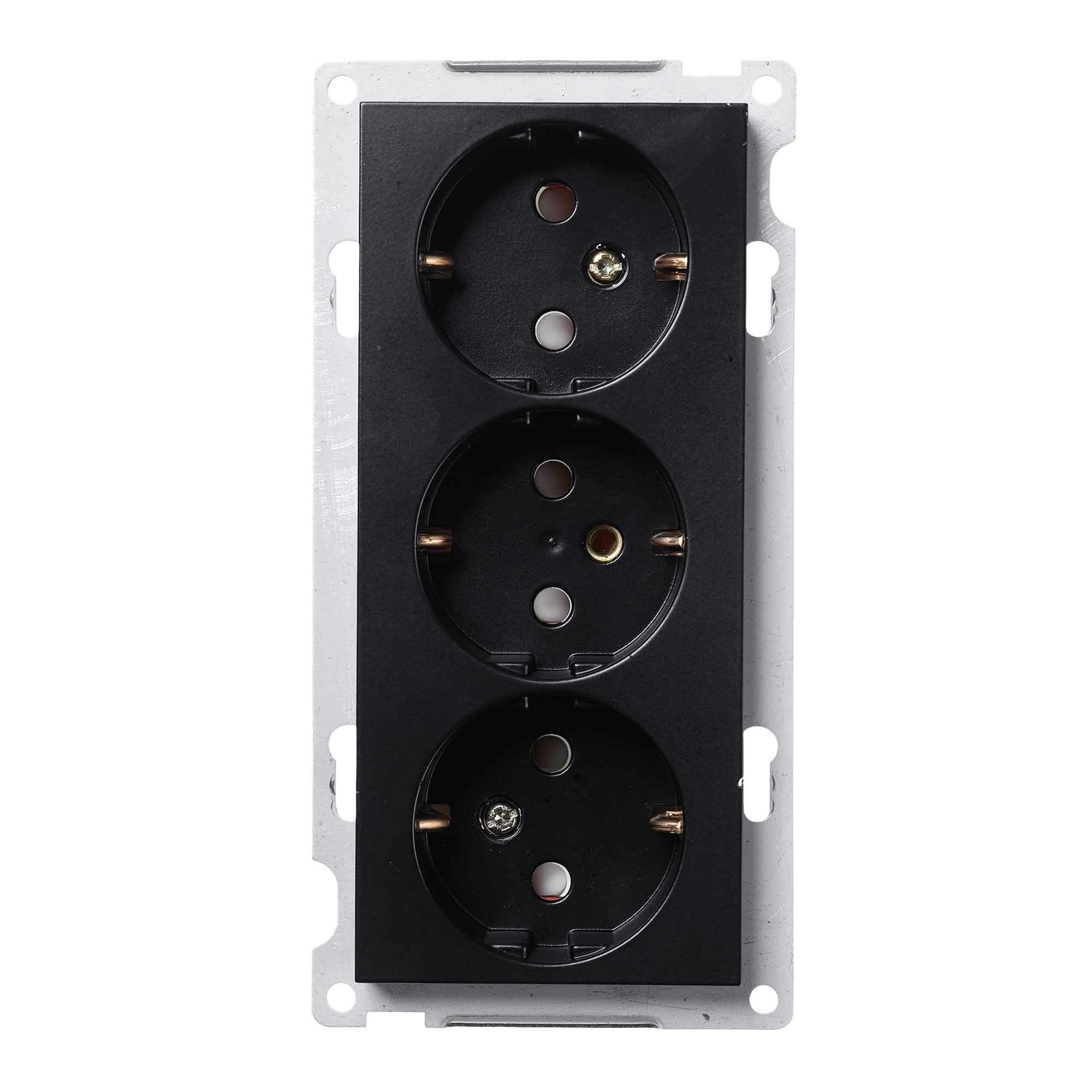 Vägguttag Elko Plus 3-Vägs utan Ram