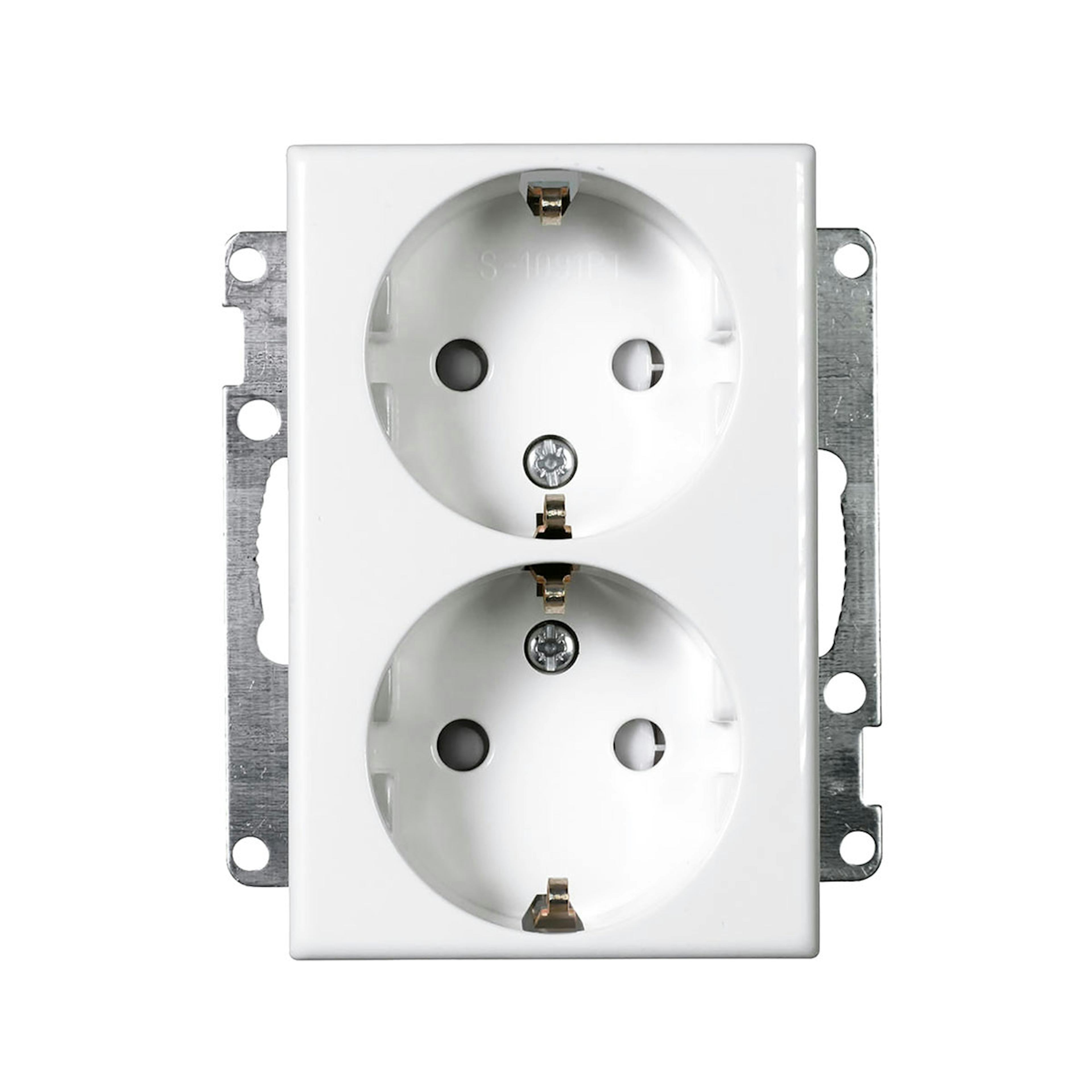 Vägguttag Elko 2-Vägs Utan ram RS Renvit