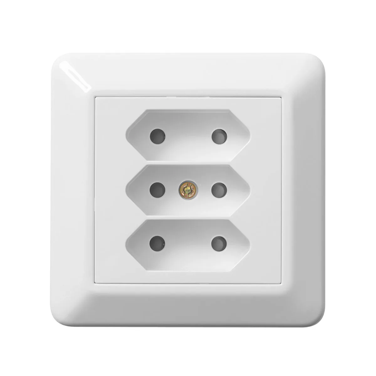 Vägguttag Elko 3-Vägs Euro Infällt RS Renvit