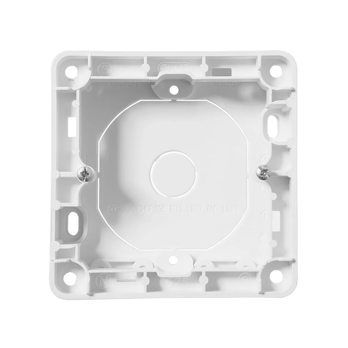 Förhöjningsram Elko RS Renvit