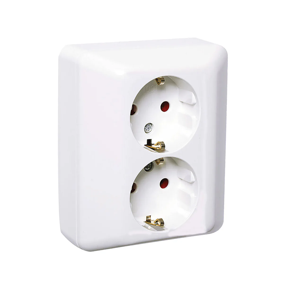 Vägguttag Elko 2-Vägs Infällt RS Renvit