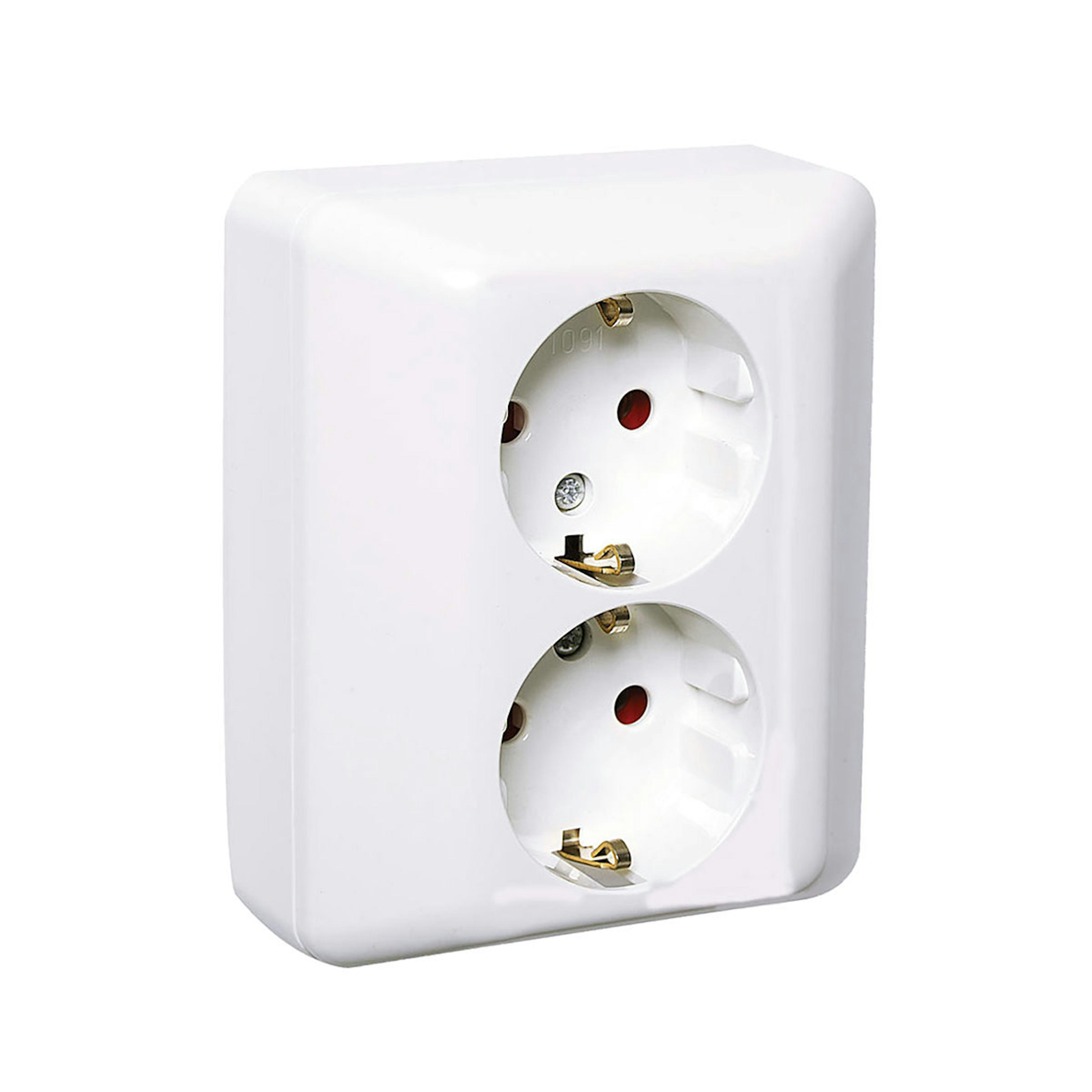 Vägguttag Elko 2-Vägs Infällt RS Renvit