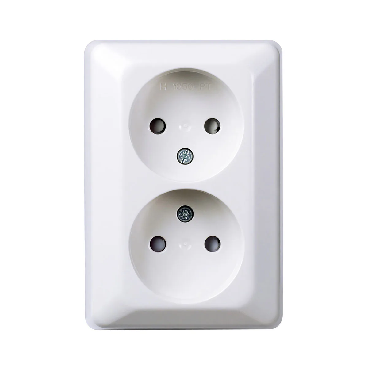 Vägguttag Elko 2-Vägs Utanpåliggande RS Renvit