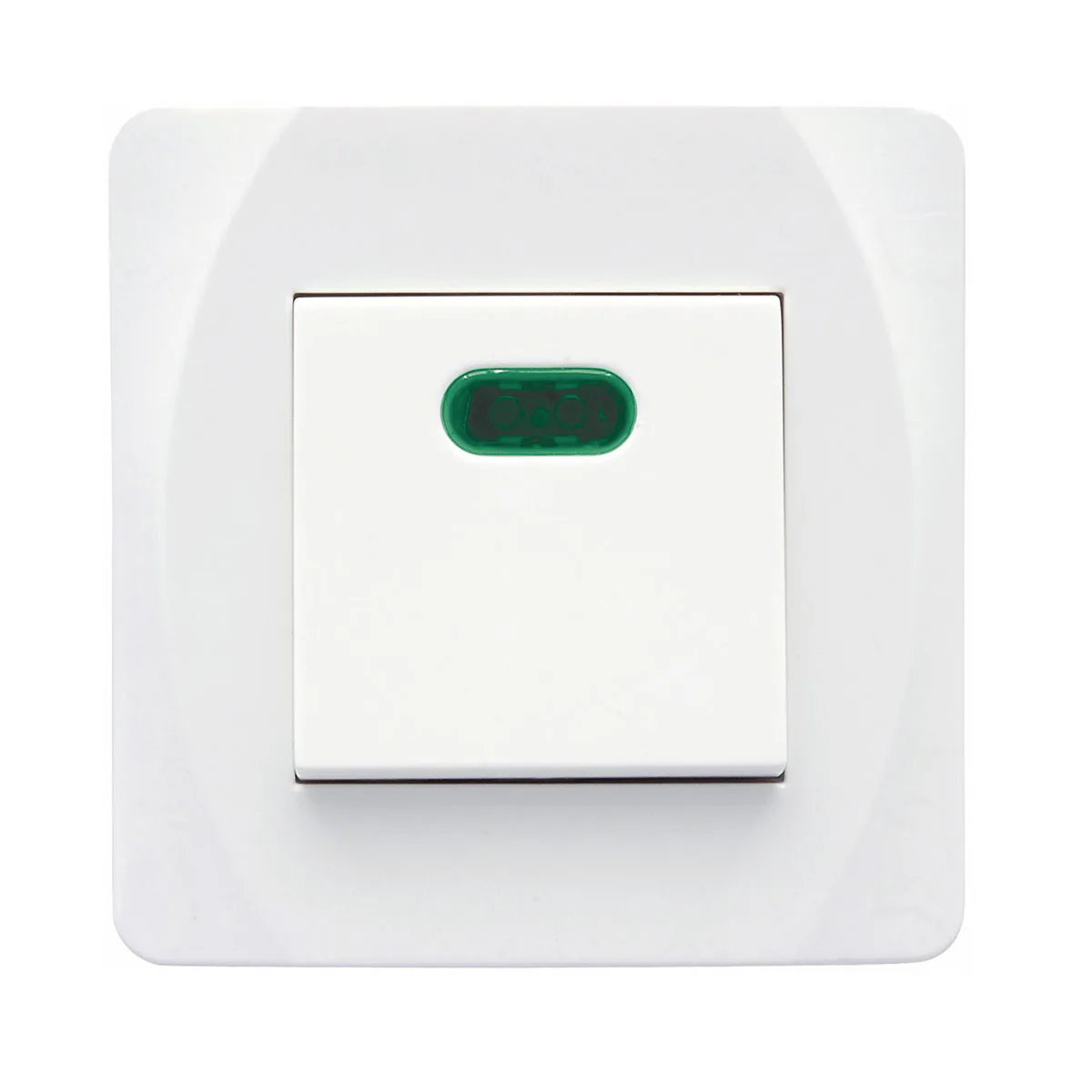 Strömbrytare Malmbergs Nova Infälld 2-Pol med Glimlampa Vit