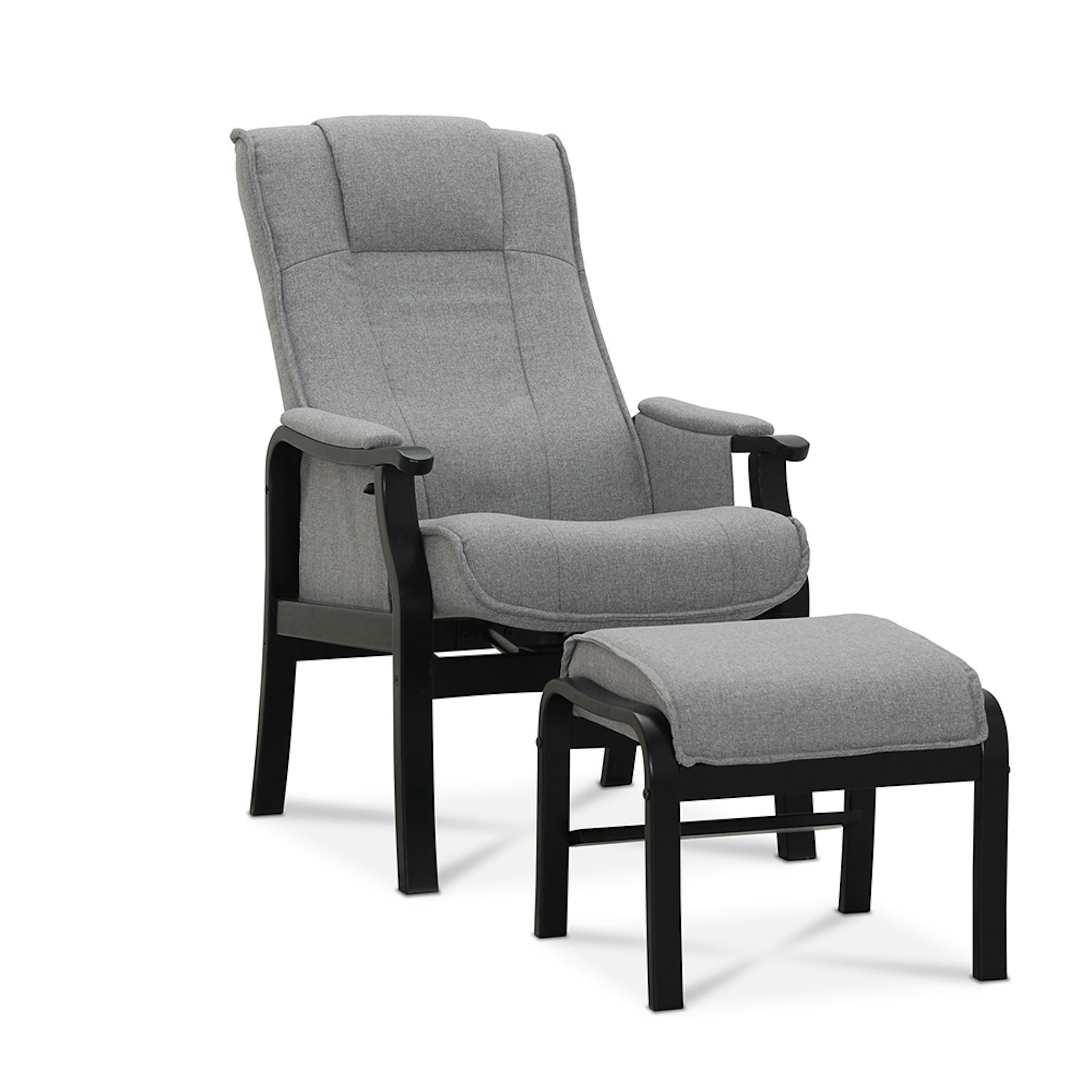 Seniorfåtölj Hagagruppen Astrid med Fotpall