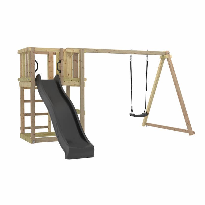 Lekställning PLUS med Gungställning, Rutschkana och Gunga