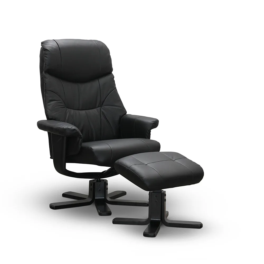 Snurrfåtölj Hagagruppen Bremen med Fotpall