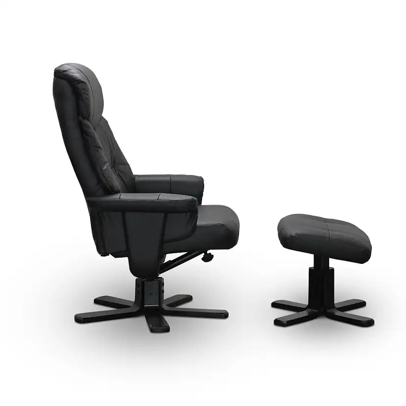 Snurrfåtölj Hagagruppen Bremen med Fotpall