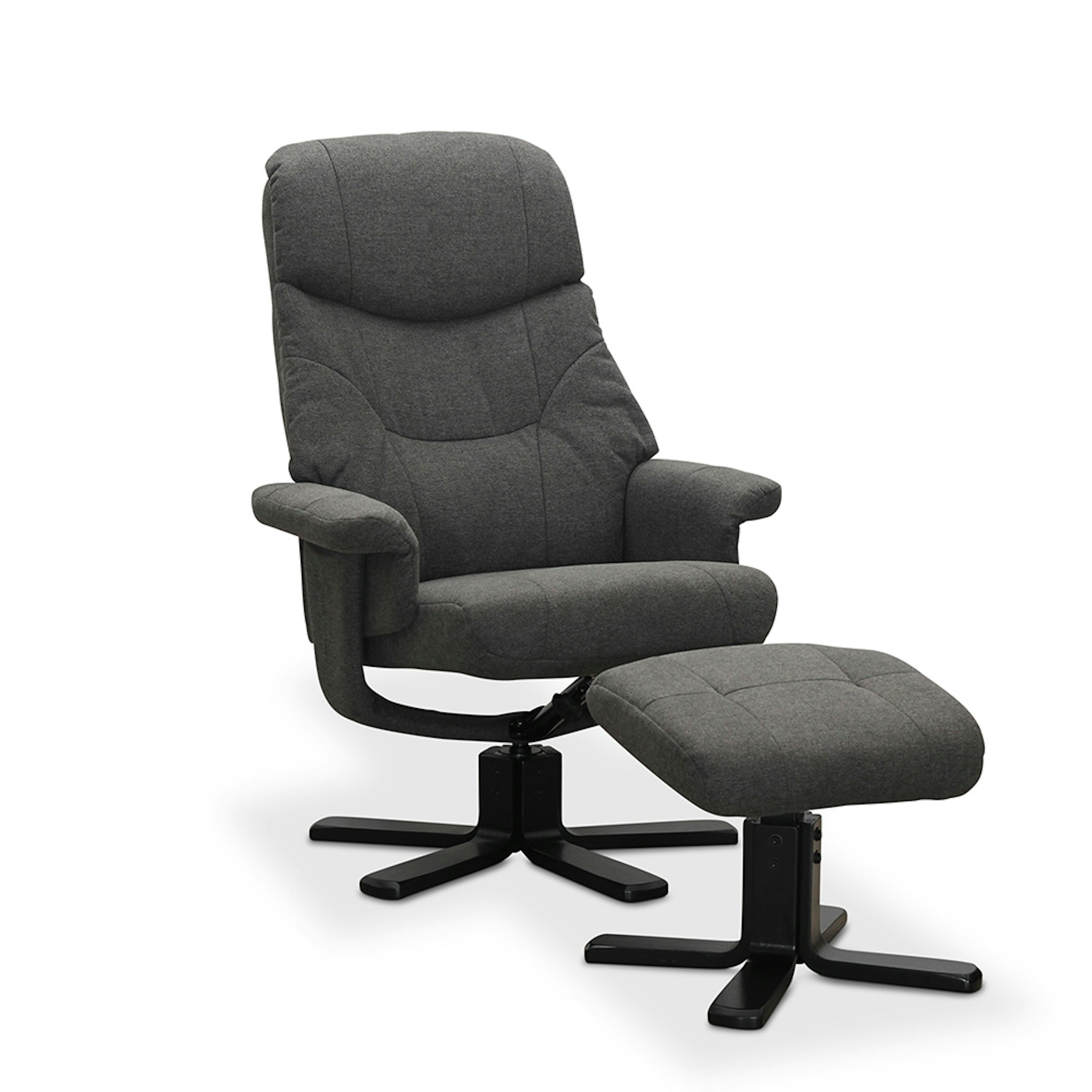 Snurrfåtölj Hagagruppen Bremen med Fotpall