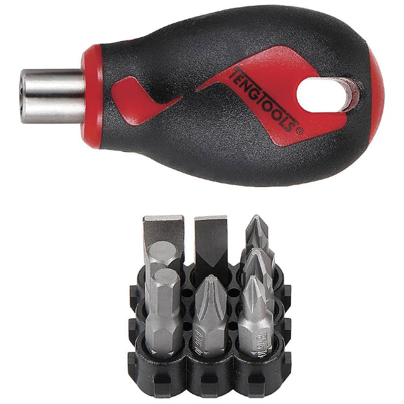 Bitsskruvmejsel Teng Tools Kort 8-Delarv MD908N