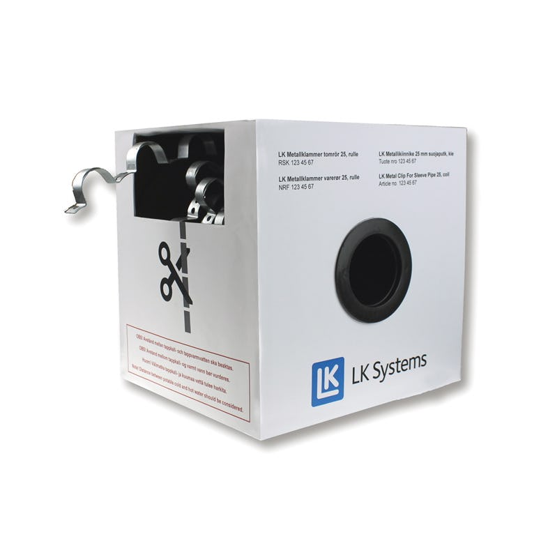 Metallklammer LK Systems För tomrör 25 mm