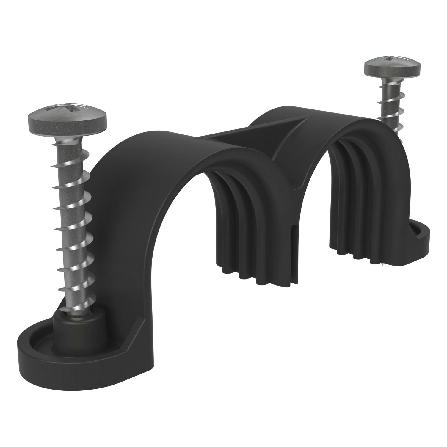 Plastklammer LK Systems Dubbel tomrör 25 mm