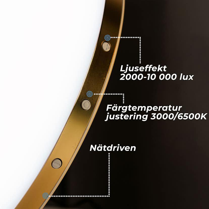 Ljusterapilampa Lykke Premium 3000 Vit Inomhuslampa