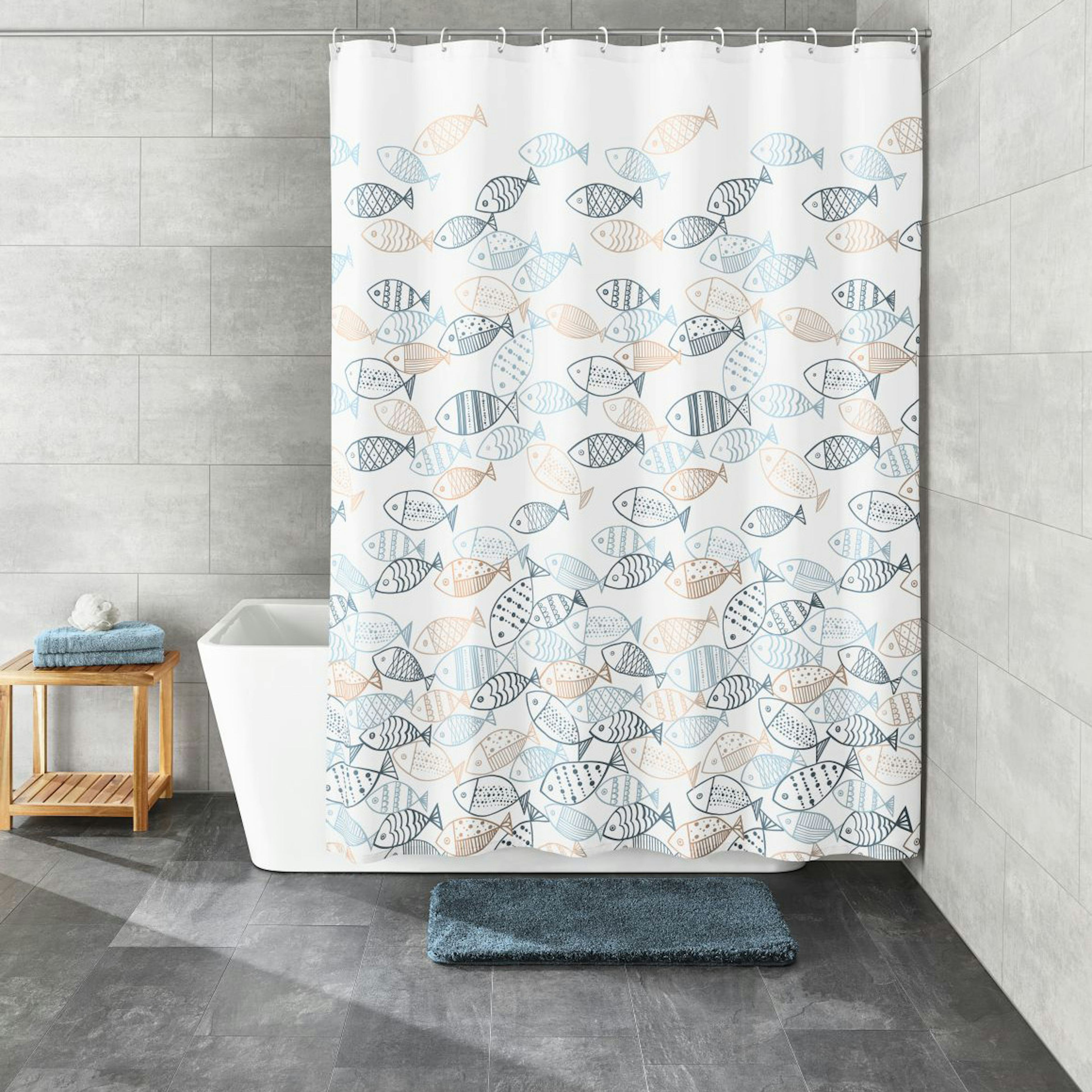 Duschdraperi Kleine Wolke Sardinas