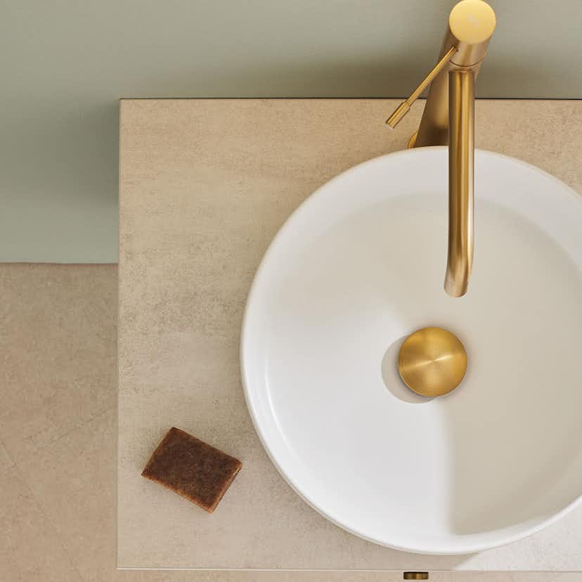 Tvättställsskåp Hafa Haze 2 Lådor med Bänkskiva och Handfat