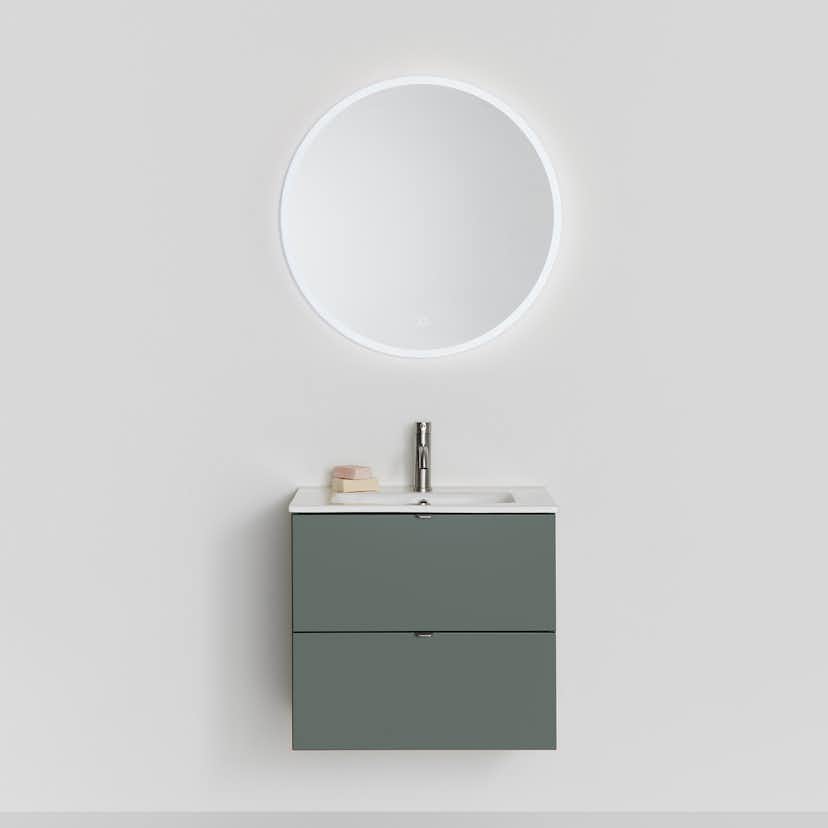 Tvättställsskåp Hafa Haze 2 Lådor med Bänkskiva och Handfat