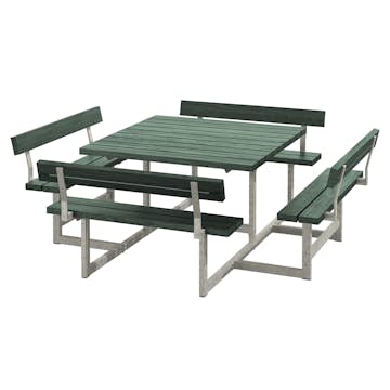 Picknickbord PLUS Picnic med 4 Ryggstöd ReTex 224 cm