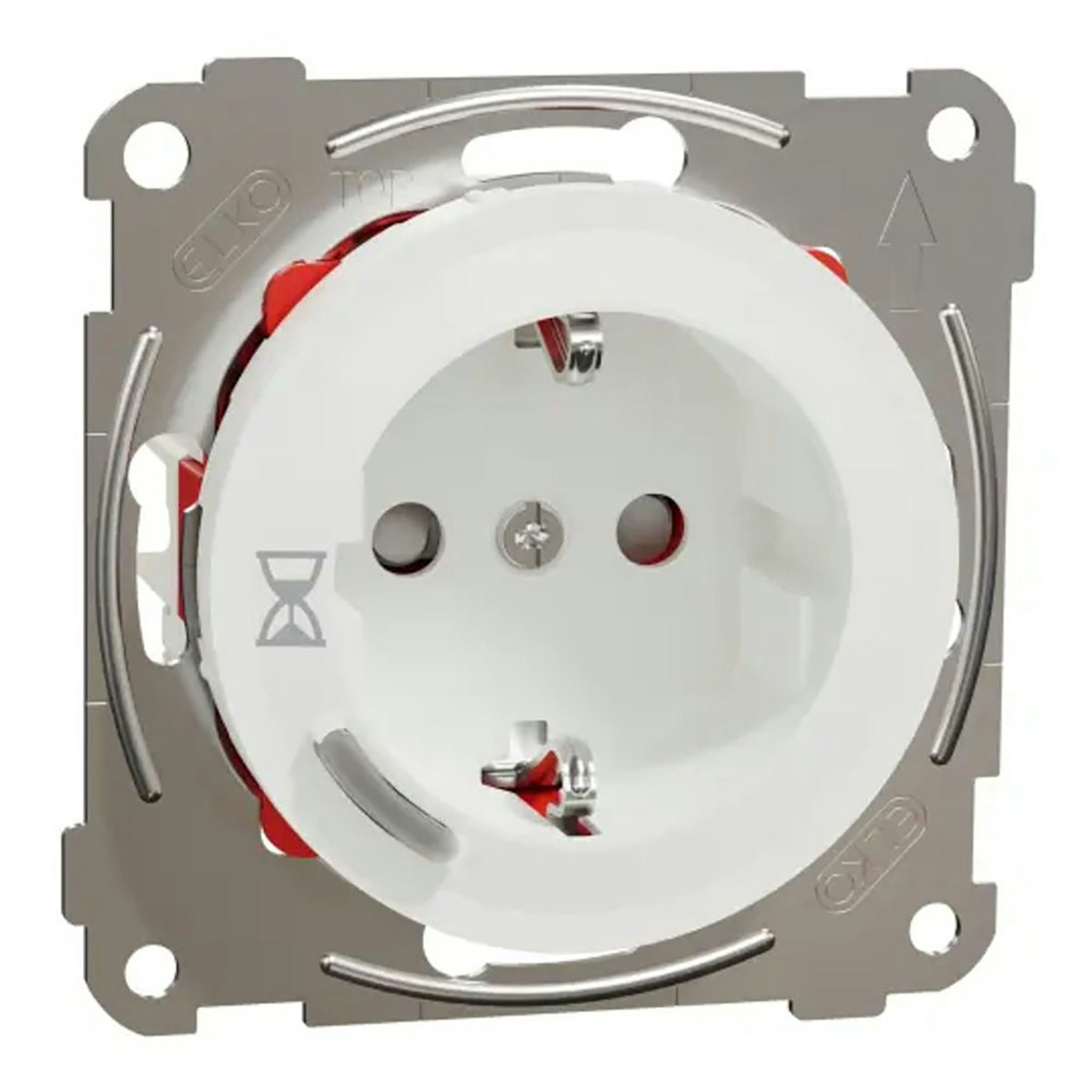 Timer Eluttag Elko One Infälld 1-Vägs Jordad med Timer